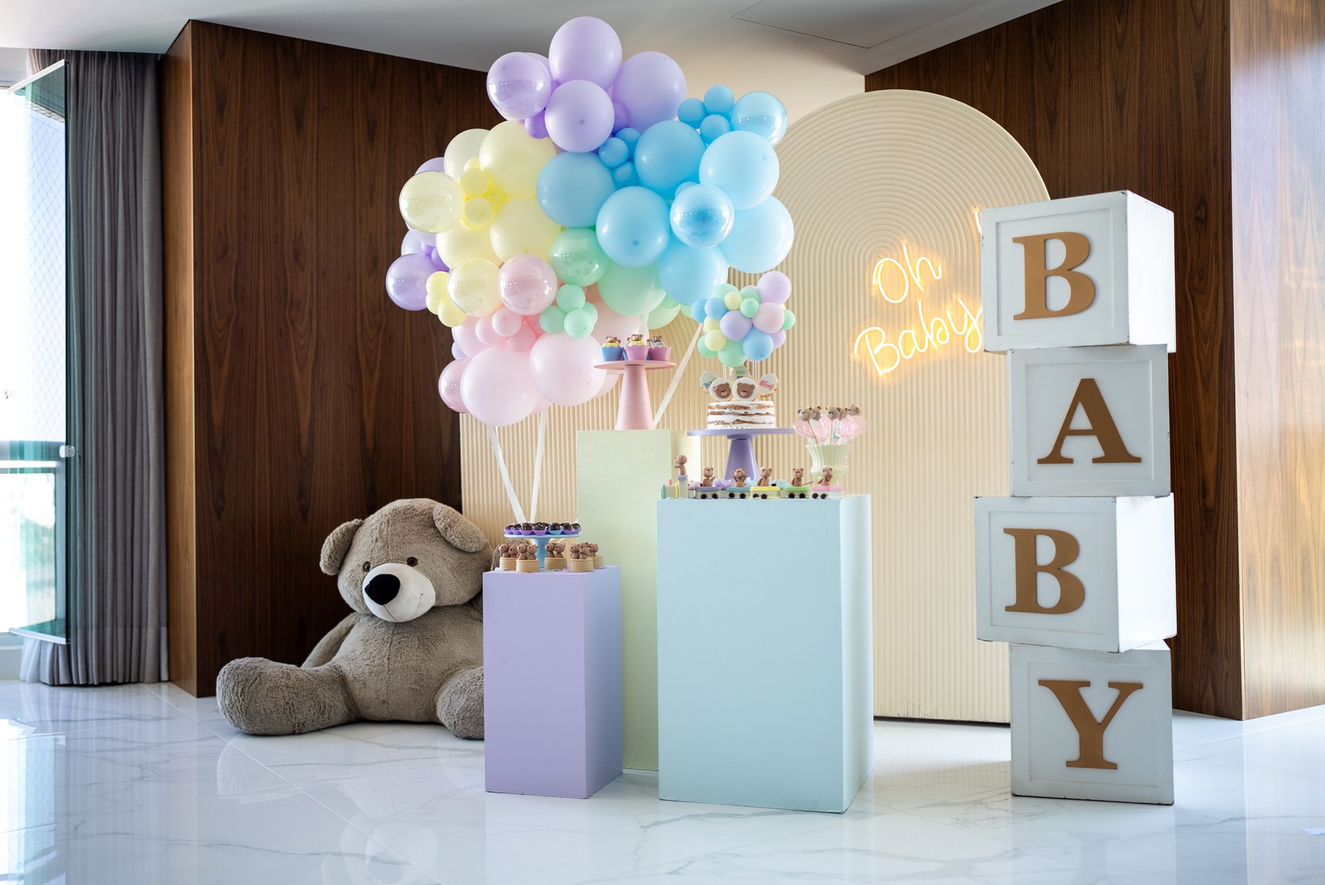 Gender reveal party decoration